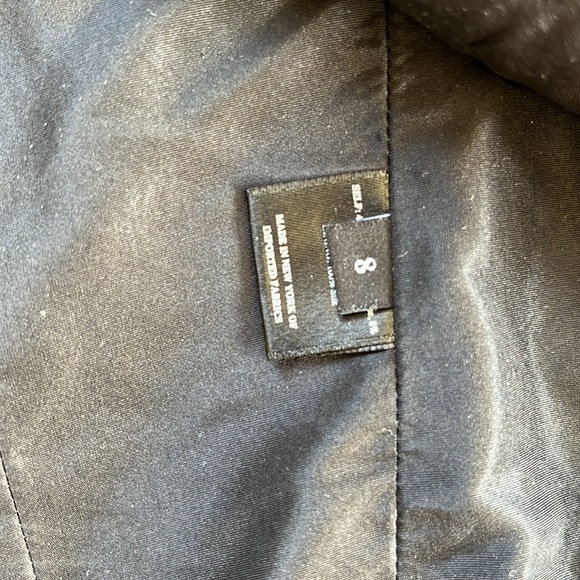 Wes Gordon Tweed Asymmetrical Zip Up Black and White Cotton Silk‎ Vest Size 8 - Picture 9 of 16